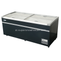 Supermarket Kaca Supermarket Gabungan Pulau Display Freezer